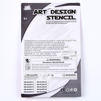 Трафареты &laquo;Цветы&raquo;, набор 2 шт., 6 шт. фломастеров