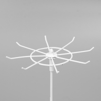 Вертушка, 2 яруса по 8 крючков, 21,5&times;21,5&times;41 см, цвет белый