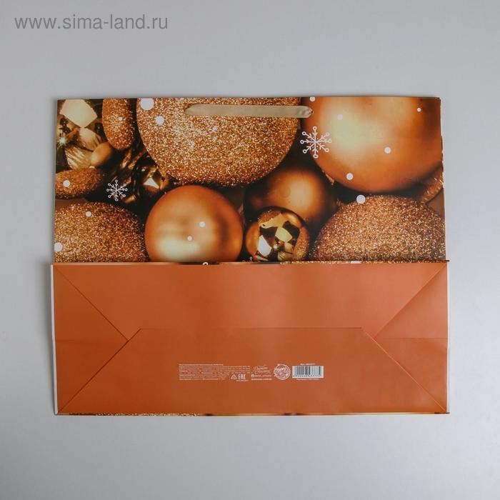 Пакет подарочный новогодний ламинированный «Всё получится!», XL 49 х 40 х 19 см, Новый год Пакет подарочный новогодний ламинированный «Всё получится!», XL 49 х 40 х 19 см, Новый год