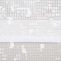 Тюль на кухню без шторной ленты 165х170 см, цвет белый, 100% полиэстер