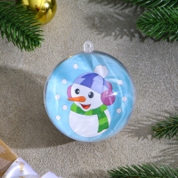 Ёлочное украшение под раскраску «Снеговичок» размер: 8 см; 2 шт., кисть Ёлочное украшение под раскраску «Снеговичок» размер: 8 см; 2 шт., кисть