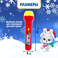 Проектор-фонарик &laquo;Новогодний проектор&raquo;, 3 слайда, 24 картинки, МИКС