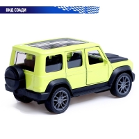 Машина металлическая &laquo;Джип&raquo;, инерционная, 1:36, открываются двери, цвет зелёный