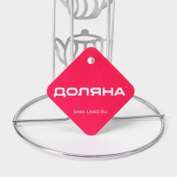 Держатель для бумажных полотенец Доляна «Чайнички», 13,7×13,7×26, 3 см, цвет хром Держатель для бумажных полотенец Доляна «Чайнички», 13,7×13,7×26, 3 см, цвет хром