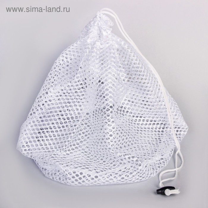 Мешок для стирки белья Доляна, 30&times;40 см, крупная сетка, цвет белый