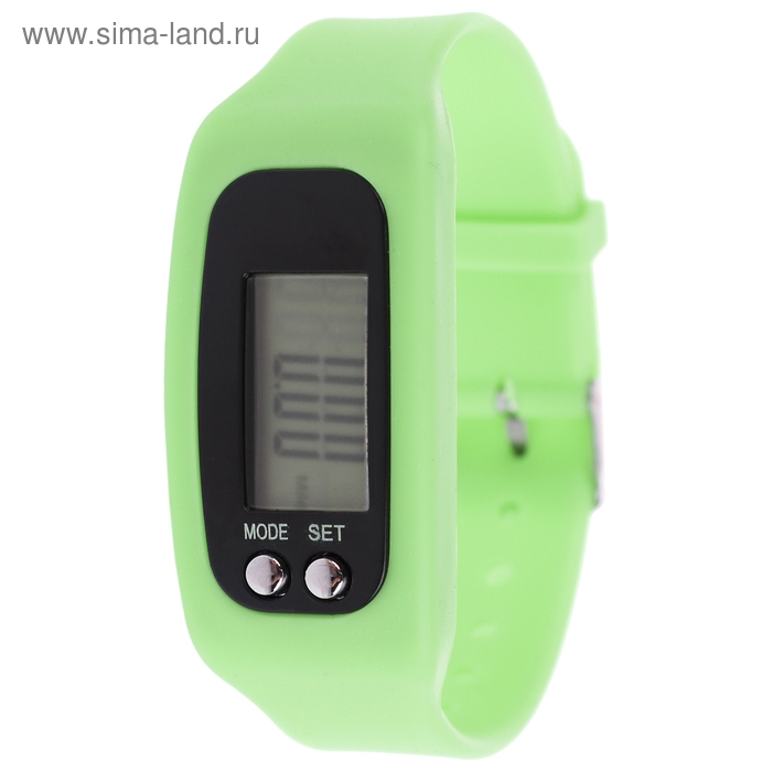 Шагомер-часы, 25 х 1.5 х 4 см, цвета МИКС Шагомер-часы, 25 х 1.5 х 4 см, цвета МИКС