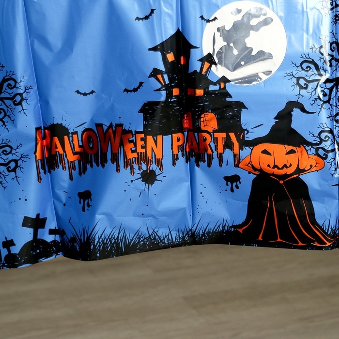 Скатерть &laquo;Счастливого хэллоуина&raquo;, 137 &times; 183 см