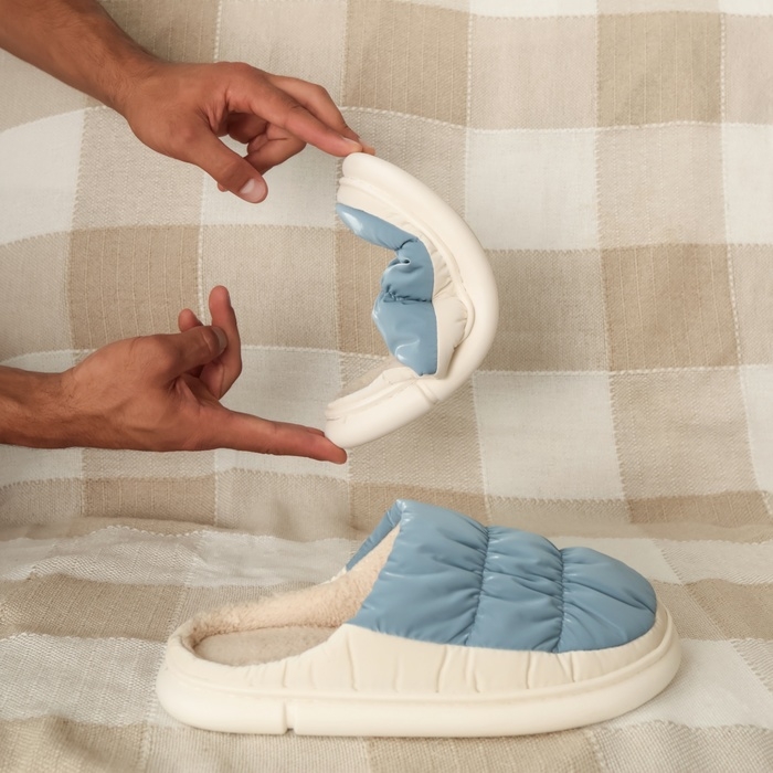 Тапочки мужские, размер 42-43, цвет синий