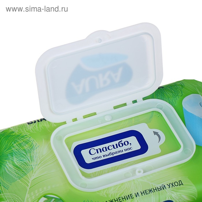 Влажная туалетная бумага AURA ULTRA COMFORT с крышкой, цвет микс, 50 шт Влажная туалетная бумага AURA ULTRA COMFORT с крышкой, цвет микс, 50 шт