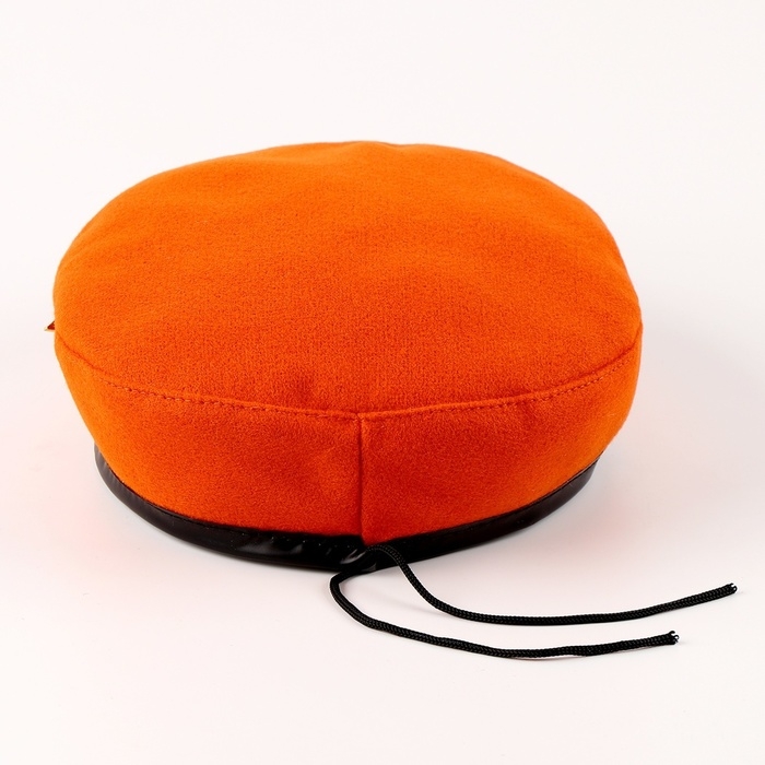 Карнавальный набор «Сильный солдат» оранжевый берет, размер 54-56, значок, флажок Карнавальный набор «Сильный солдат» оранжевый берет, размер 54-56, значок, флажок