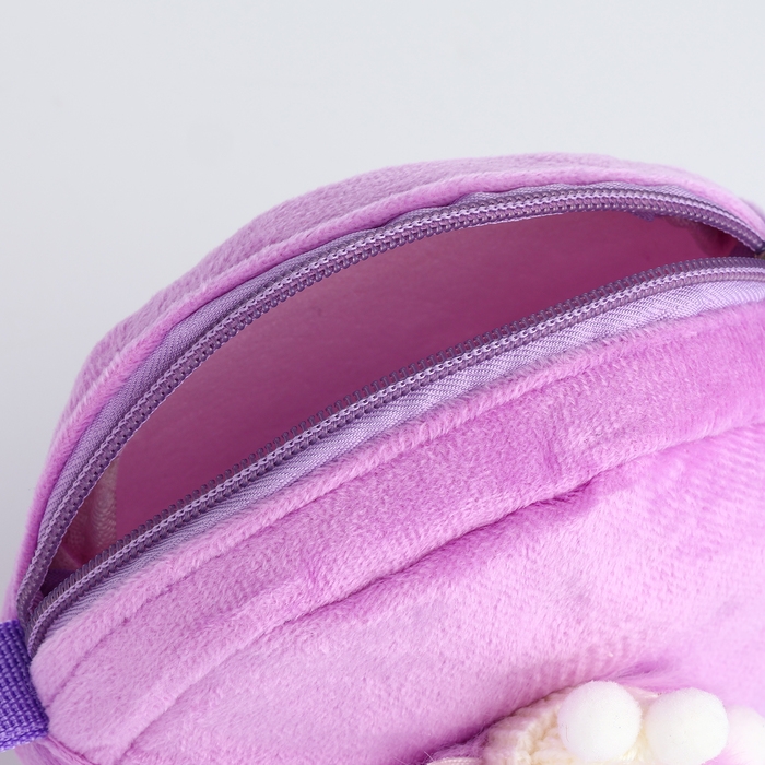 Сумка детская на молнии &laquo;Выбражулька&raquo;, цвет сиреневый