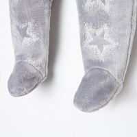 Комбинезон утеплённый «Звёздочка», цвет серый, рост 62 Комбинезон утеплённый «Звёздочка», цвет серый, рост 62