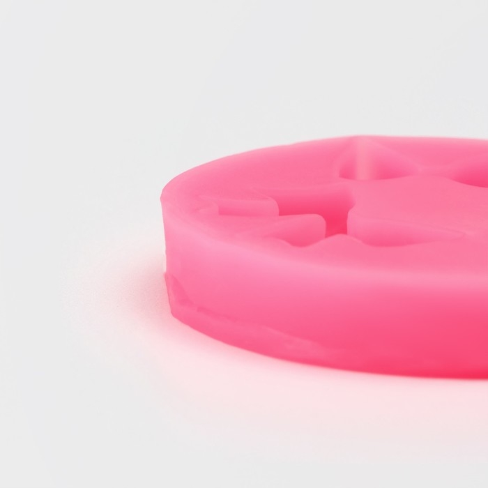 Молд Доляна &laquo;Бантики&raquo;, силикон, 5,4&times;5,4&times;1 см, цвет розовый