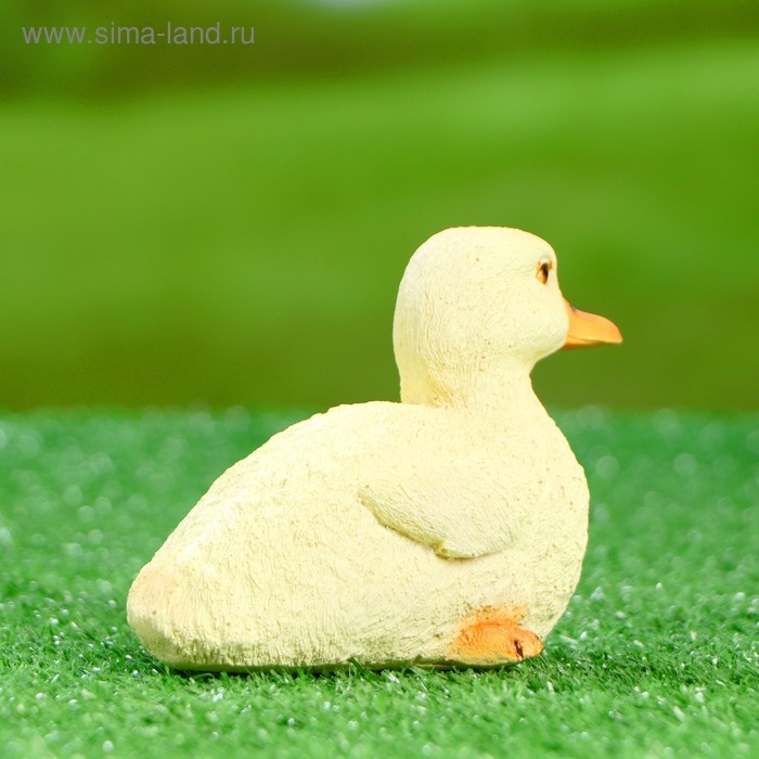 Садовая фигура Садовая фигура "Утенок сидит" 14х8х10см