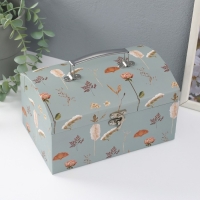 Шкатулка картон сундучок "Цветочный рисунок" набор 3 шт 26х18х16,5 24х16х14,5 22х14х12,7 см 102356 Шкатулка картон сундучок "Цветочный рисунок" набор 3 шт 26х18х16,5 24х16х14,5 22х14х12,7 см 102356