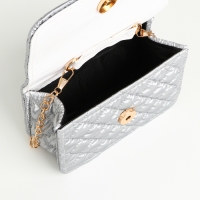 Сумка детская для девочки на молнии &laquo;Выбражулька&raquo;, цвет серебряный