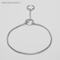 Ошейник - удавка "Кобра", 50 см, толщина цепочки 4 мм, серебристый Ошейник - удавка "Кобра", 50 см, толщина цепочки 4 мм, серебристый