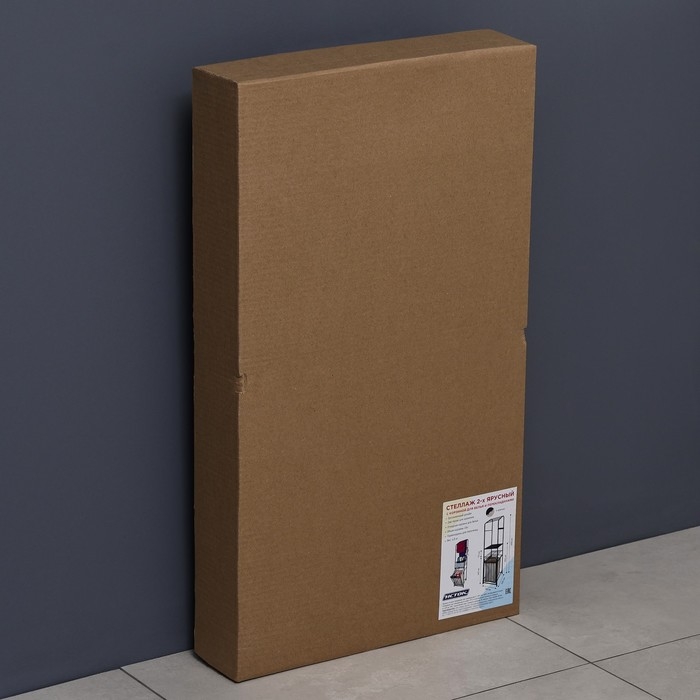 Стеллаж с корзиной для белья и перекладинами, 2-х ярусный, объем корзины 45 л, 38&times;35&times;160 см, цвет белый