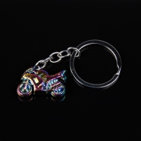 Брелок для ключей Cartage, мотоцикл, металл, перламутровый Брелок для ключей Cartage, мотоцикл, металл, перламутровый