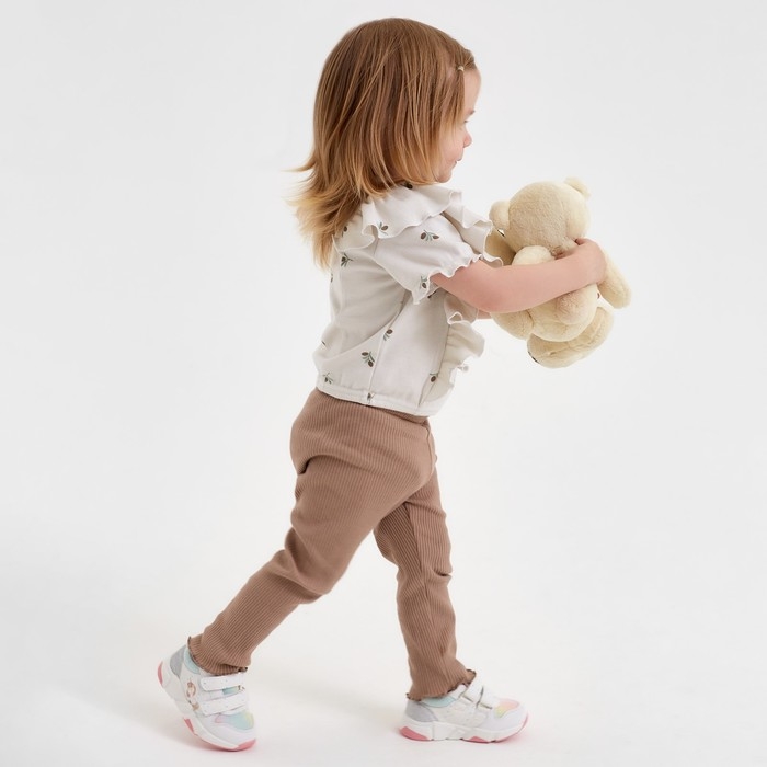 Футболка с воланами Крошка Я Olives, р. 62-68, молочный Футболка с воланами Крошка Я Olives, р. 62-68, молочный