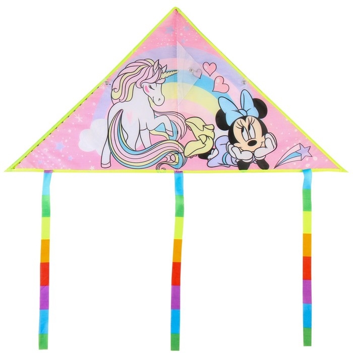 Воздушный змей &laquo;Минни и единорог&raquo;, Минни Маус, 50 х 80 см
