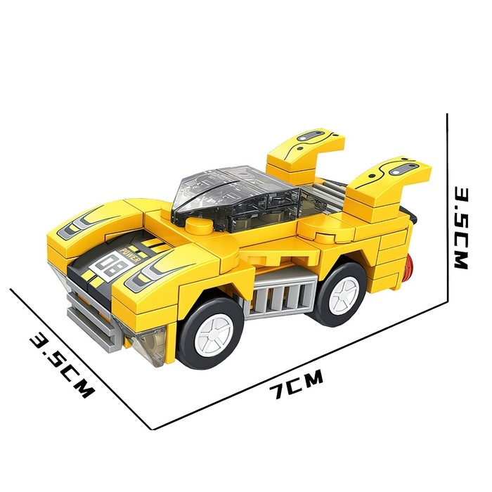 Конструктор гоночная машина PEIZHI Гонка, 62 детали, 6+ Конструктор гоночная машина PEIZHI Гонка, 62 детали, 6+
