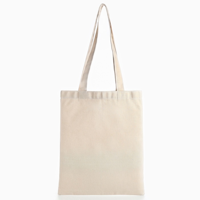 Шопер &laquo;Цветы&raquo; 33,5 х 39,5 см., отдел без молнии, без подклада, белый