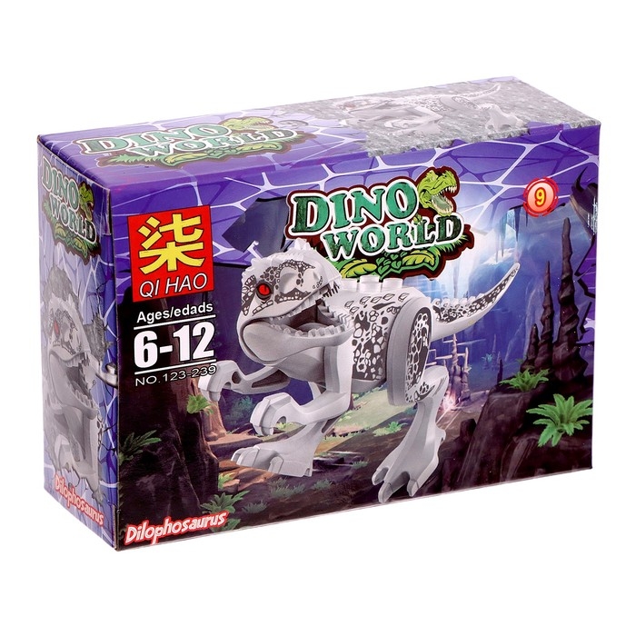 Конструктор блочный &laquo;Динозавры&raquo;, 12 видов, МИКС