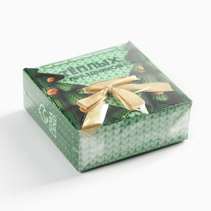 Чай чёрный, в коробке - шкатулке, со вкусом: Яблочный штрудель, «Тёплых праздников», 20 г. Чай чёрный, в коробке - шкатулке, со вкусом: Яблочный штрудель, «Тёплых праздников», 20 г.