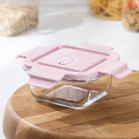 Контейнер из жаропрочного стекла с крышкой Cook and Freeze, 300 мл, 12×6 см, цвет МИКС Контейнер из жаропрочного стекла с крышкой Cook and Freeze, 300 мл, 12×6 см, цвет МИКС