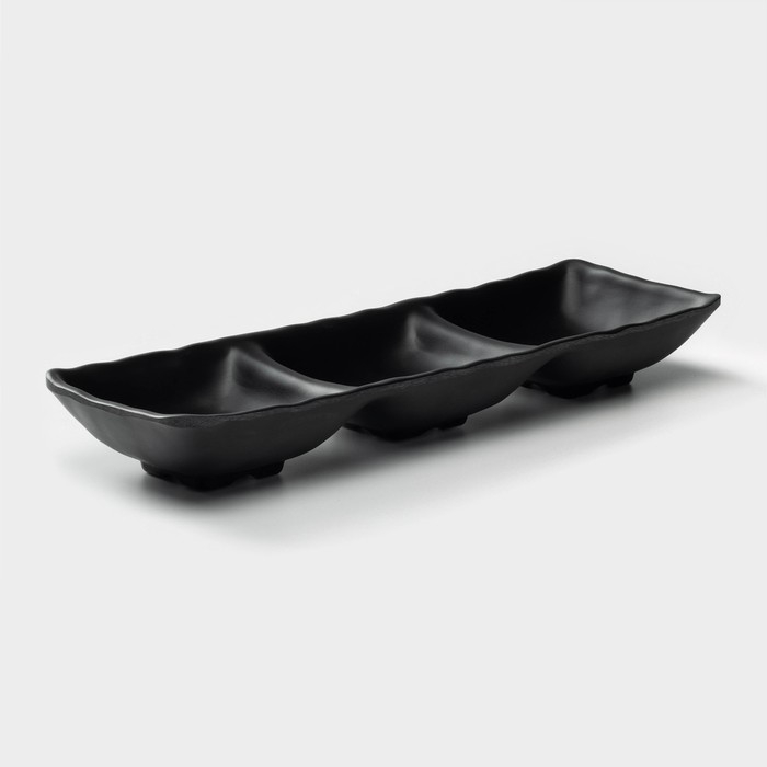 Менажница &laquo;Чёрный Восток&raquo;, 26,4&times;8,6&times;3,3 см, цвет чёрный