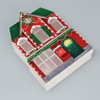 Коробка подарочная «Новогодний дом»,16 х 22 х 5 см, Новый год Коробка подарочная «Новогодний дом»,16 х 22 х 5 см, Новый год