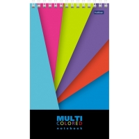 Блокнот А5, 60 листов в линейку, на гребне "Multicolor", пластиковая обложка, твёрдая подложка, блок 80г/м2, 2В МИКС Блокнот А5, 60 листов в линейку, на гребне "Multicolor", пластиковая обложка, твёрдая подложка, блок 80г/м2, 2В МИКС
