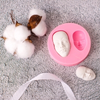 Форма силиконовая универсальная &laquo;Лица&raquo;, размер изделия: 2,7 &times; 1,4 &times; 5 см; 2,2 &times; 0,6 &times; 3,7 см