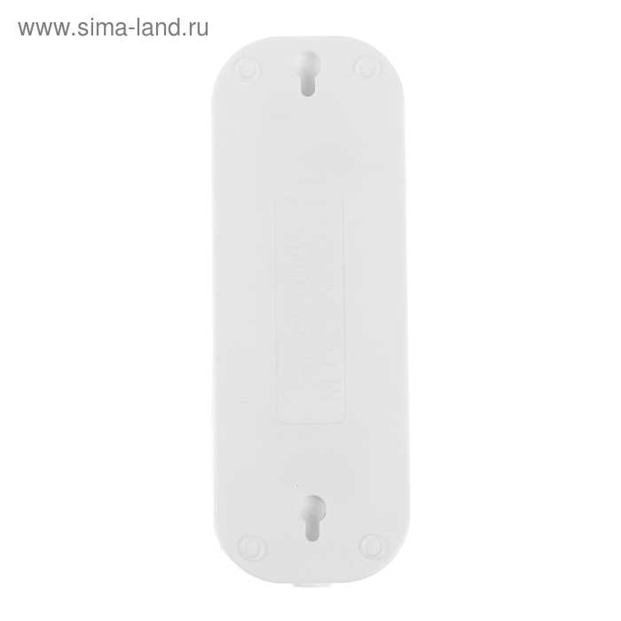 Колодка Smartbuy, 3 розетки, 10 А, 2200 Вт, без з/к, белая