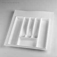 Лоток для столовых приборов, 500 мм, Белый Лоток для столовых приборов, 500 мм, Белый