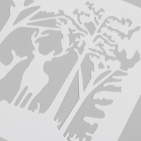 Трафарет пластик "Олени в лесу" 21х29,7 см Трафарет пластик "Олени в лесу" 21х29,7 см