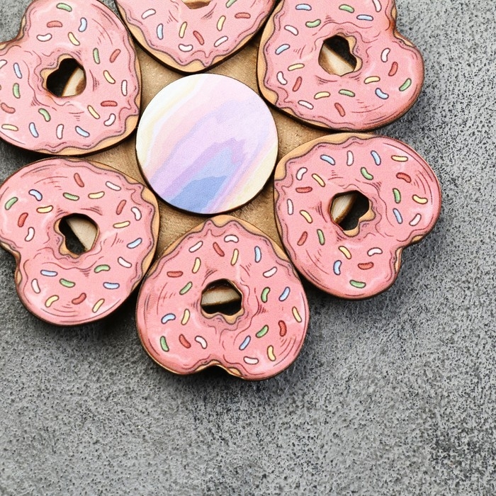 Подставка под горячее &laquo;Пончик&raquo;, 12 см, можжевельник