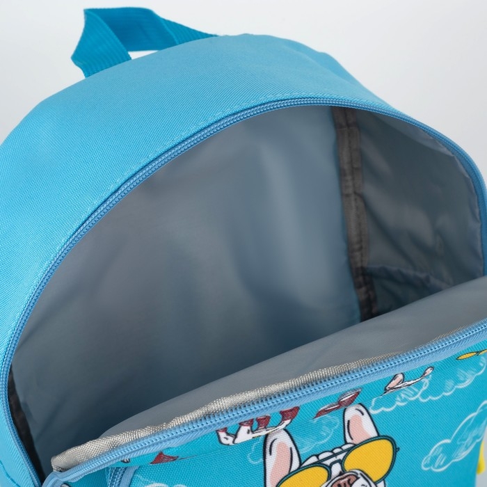 Рюкзак детский для девочки с карманом «Пёс в кедах», 30 х 22 х 10 см Рюкзак детский для девочки с карманом «Пёс в кедах», 30 х 22 х 10 см