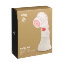 Массажёр для лица Luazon LEM-25, 4 в 1, 2хAA (не в комплекте), розовый Массажёр для лица Luazon LEM-25, 4 в 1, 2хAA (не в комплекте), розовый