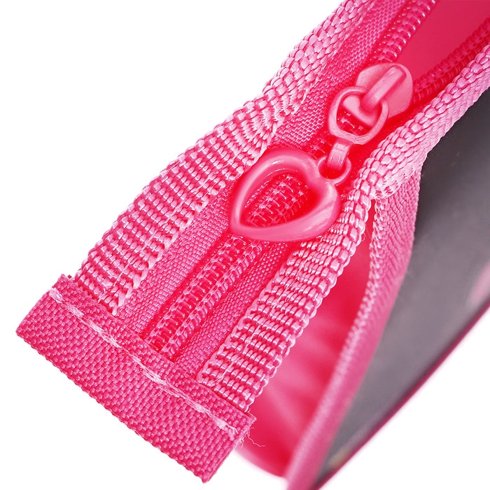 Папка д/тетрадей А5 молния сверху пластик 205*240 ПТ 73-12 дев Розовые бабочки фольга 72728