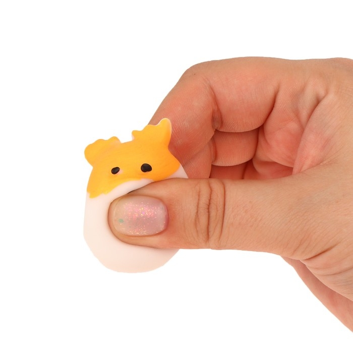 Игрушка-сюрприз &laquo;Новогодний Мяк-жмяк&raquo;, мялка, наклейки, МИКС