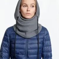 Балаклава-капюшон Nesse, серая Балаклава-капюшон Nesse, серая