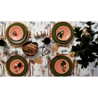 Скатерть пасхальная, Доляна Fluffy bunnies 180х144 см, 100% хлопок, 164 г/м2