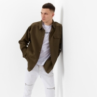 Рубашка мужская MIST oversize р.50, хаки