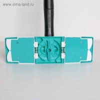 Швабра с отжимом Twist Доляна, насадка из микрофибры 32&times;9 см, телескопическая ручка 95-120, цвет синий