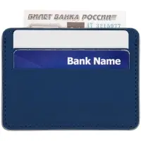 Чехол для карточек Shall Simple, синий Чехол для карточек Shall Simple, синий