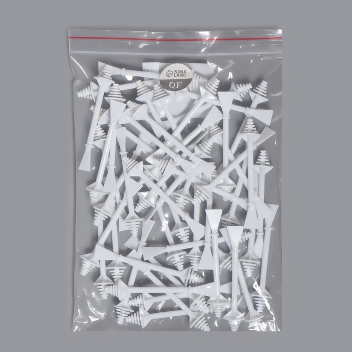 Шпатели для депиляции, двусторонние, пластиковые, 7,5 &times; 1,2 см, 50 шт, цвет белый