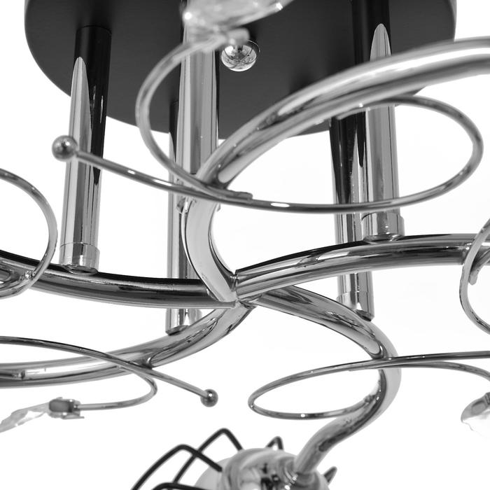 Люстра Светогор 59091 5x60Вт  хром/черный