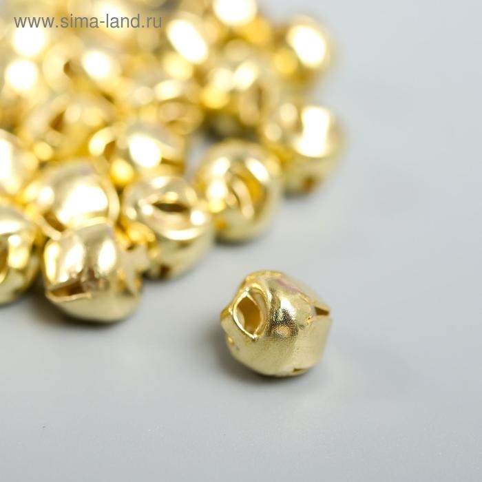 Набор декора для творчества металл Набор декора для творчества металл "Золотые" d=0,6 см набор 30 шт
